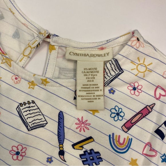 Cynthia Rowley Girls Dress Size M 7/8 - Picture 8 of 9